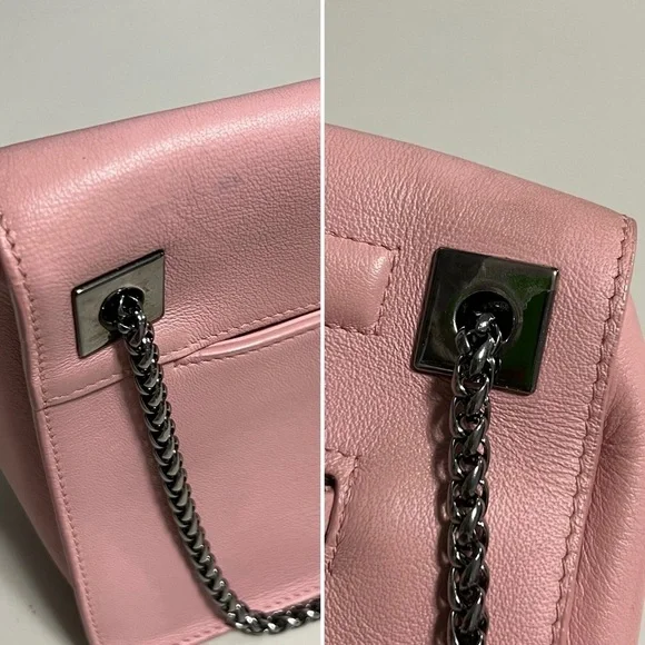 FURLA Diana Leather Chain Strap Bag in Pink - Picture 13 of 16